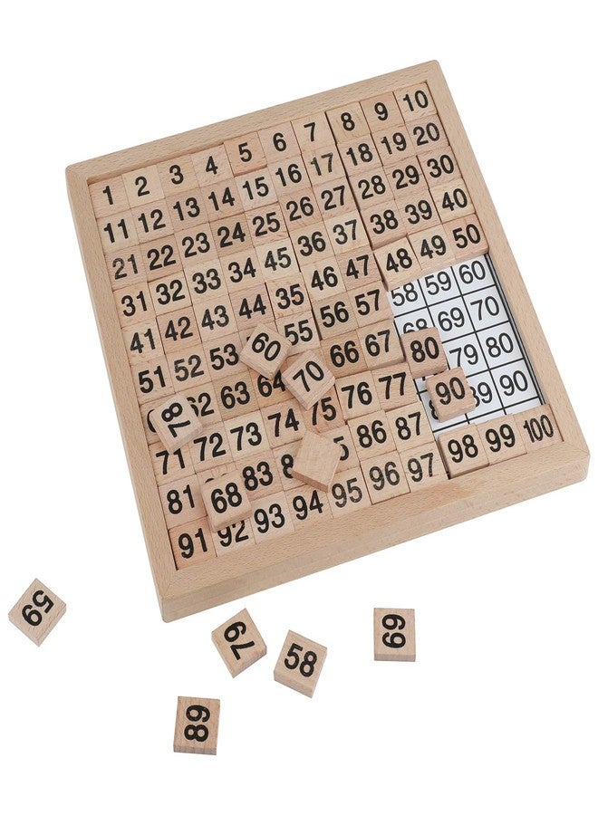 Fubeasi Z-Color Montessori Game Wooden Hundred Board Number Chart Number Grid Educational Game for Kids - Image 4